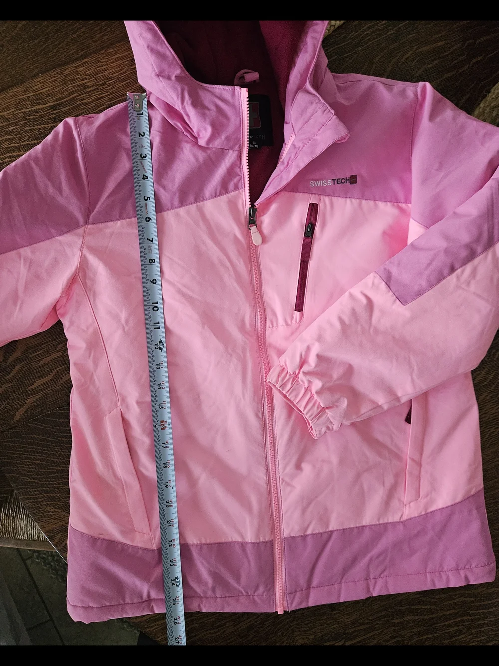 Swiss Tech Girls Pink Ski Jacket | XL (14/16)